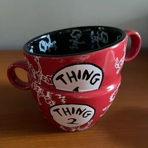 Dr. Seuss Red and Black Thing 1 & Thing 2 Mug